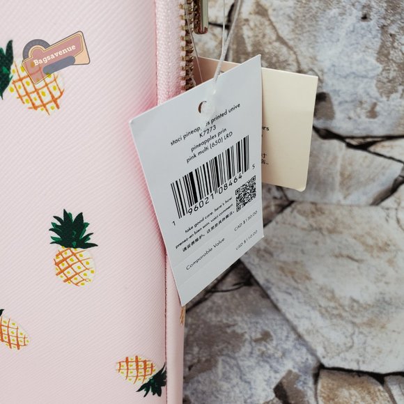 #bagsavenue fast ship Staci Dancing Cherries Laptop Sleeve Case Pink Kate Spade - Picture 5 of 6